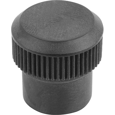 Kipp Knurled knob, thermoset plastic with brass bushing, M06 K0142.11506